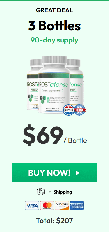 ProstAfense price 3 bottle